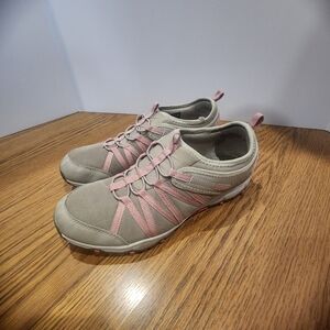 Skechers Memory Foam Women's Casual Sneakers - Pink and Tan Size 10